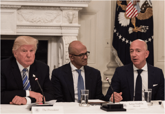 硅谷巨头排队拜见特大总统:百万美元献忠心