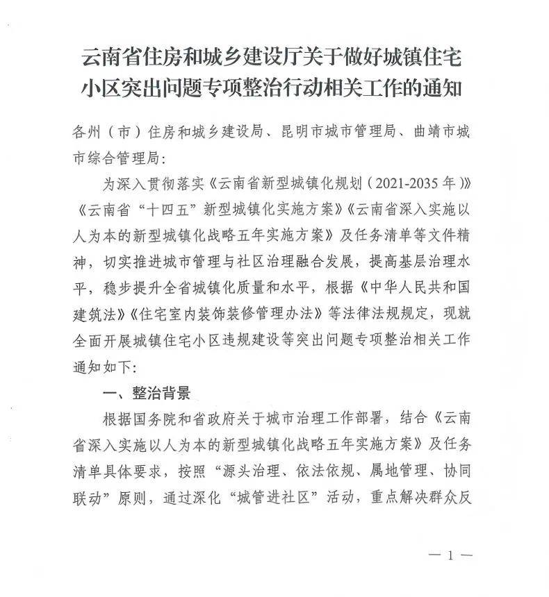 云南将对住宅小区开展专项整治!重点查这些→