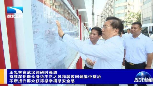 事关中央重大决策部署！湖北省委书记王忠林，到村里察看公示栏