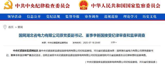 中纪委通报：湖北一国企原党委副书记被查