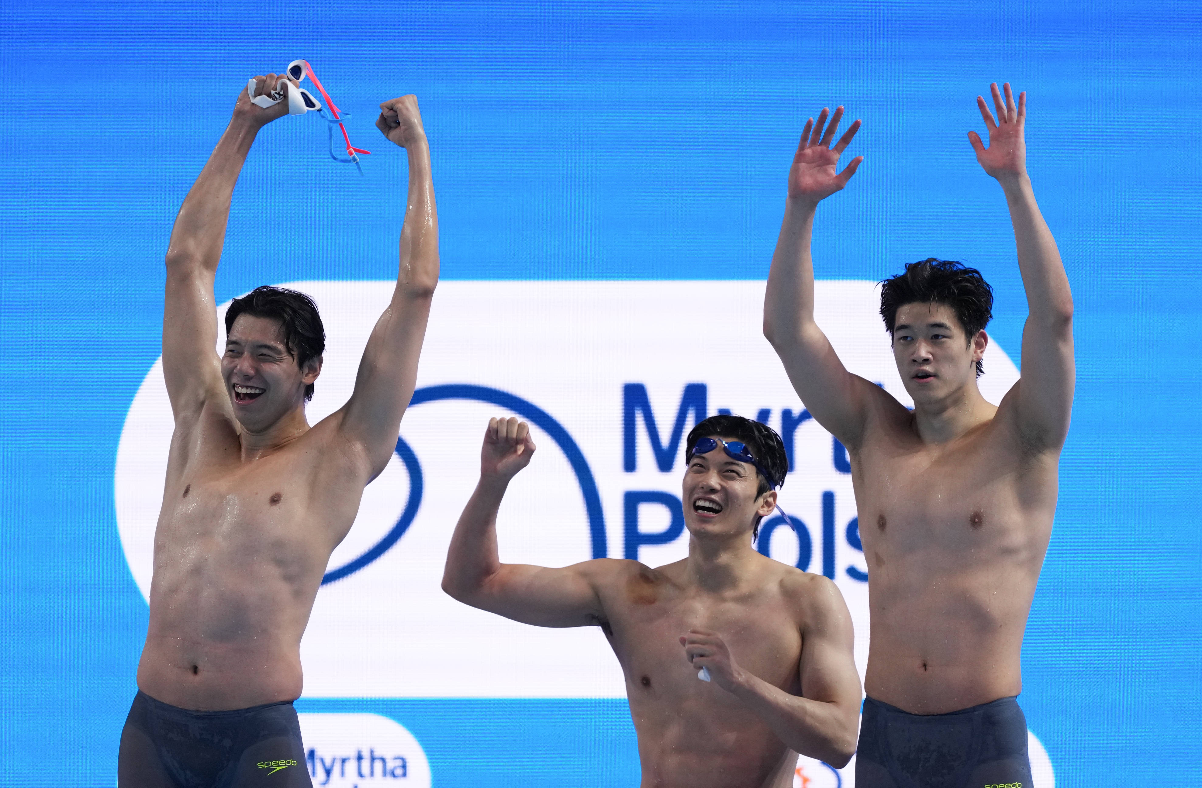 游泳世锦赛丨男子4X200米自由泳接力决赛赛况