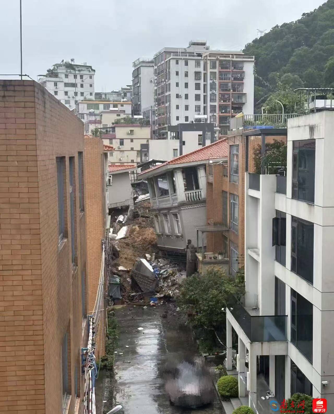 广州白云山体滑坡亲历者：整栋楼在几秒内坍塌，没有太大声音