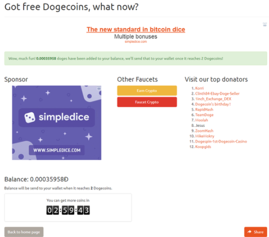 免费获得狗狗币(免费获得狗狗币的网站)