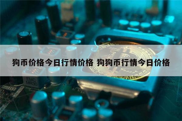 狗狗币1元(狗狗币一块钱)