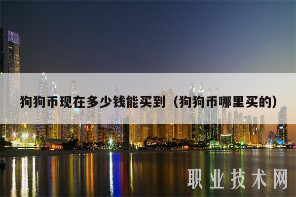 狗狗币咋买(狗狗币购买步骤)